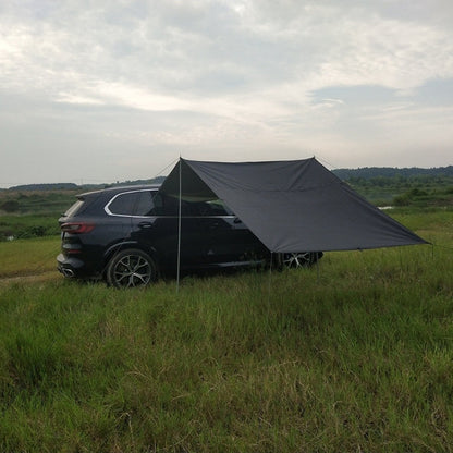 Skorter | Outdoor Picnic Camping Tent On The Side Of The Car Rain-proof Sunshade Canopy 200x440cm(Black)