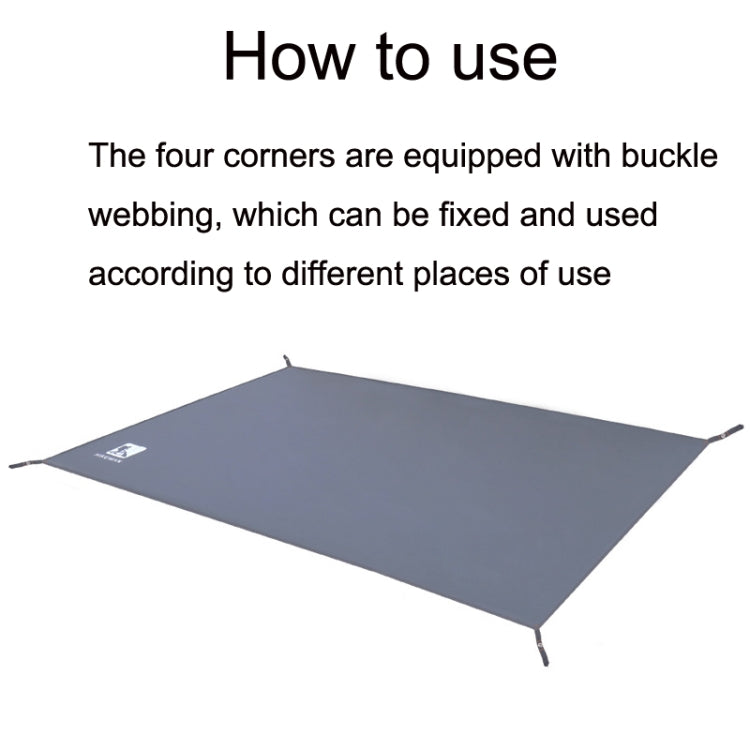Skorter | Outdoor Tent Mats Thickened Oxford Cloth Waterproof Picnic Mat, Size: 240x210cm(Grey)
