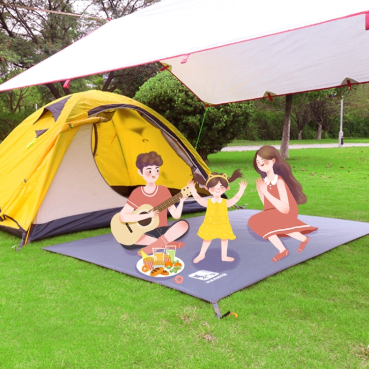 Skorter | Outdoor Tent Mats Thickened Oxford Cloth Waterproof Picnic Mat, Size: 240x210cm(Black)