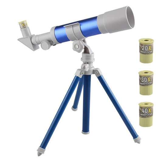 Skorter | Children High-definition Multiple Astronomical Telescope Science Teaching Aids(B Model Blue)