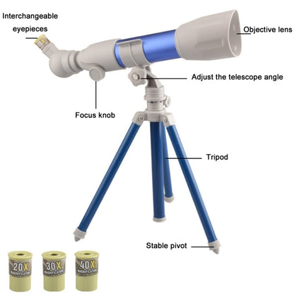 Skorter | Children High-definition Multiple Astronomical Telescope Science Teaching Aids(A Model Blue)