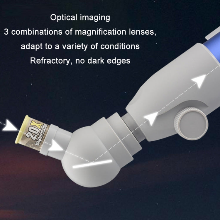 Skorter | Children High-definition Multiple Astronomical Telescope Science Teaching Aids(A Model Blue)