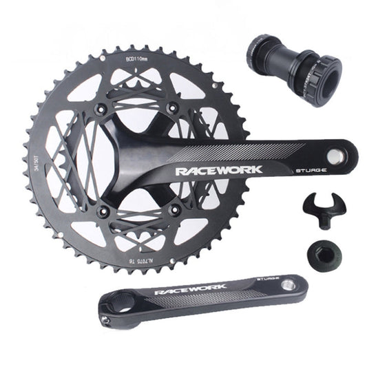 Skorter | RACEWORK RKRFA Road Bike Aluminum Alloy 22-speed Crankset, Spec: 50-34T with BB