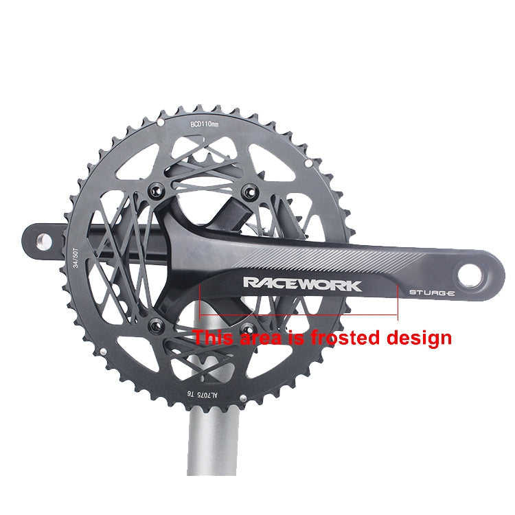 Skorter | RACEWORK RKRFA Road Bike Aluminum Alloy 22-speed Crankset, Spec: 50-34T with BB