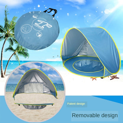 Skorter | Baby Beach Tent With Pool Portable Foldable Sunshelter, Color: Orange