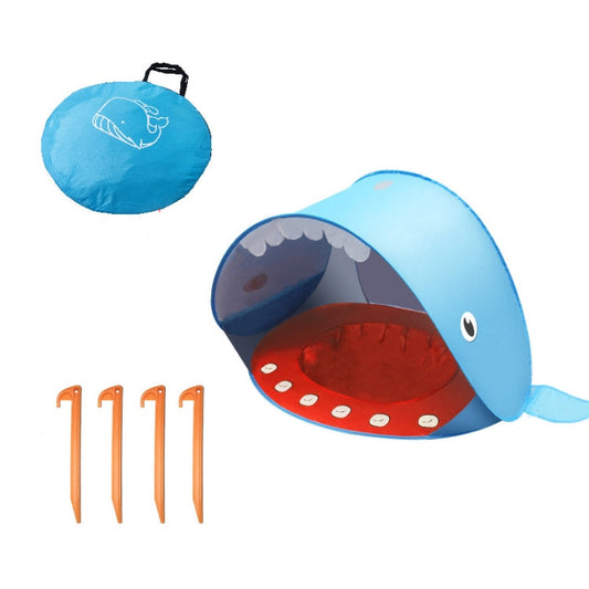 Skorter | Baby Beach Tent With Pool Portable Foldable Sunshelter, Color: Whale Blue