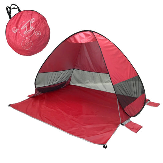 Skorter | Automatic Instant Pop Up Tent Potable Beach Tent,Size:, Color: Red