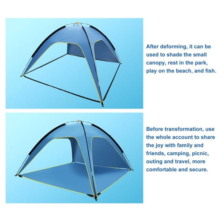 Skorter | 3 Sides Ventilated Spacious Outdoor Big Tent Sunscreen Rainproof Tent,Style: Detachable Base Fabric