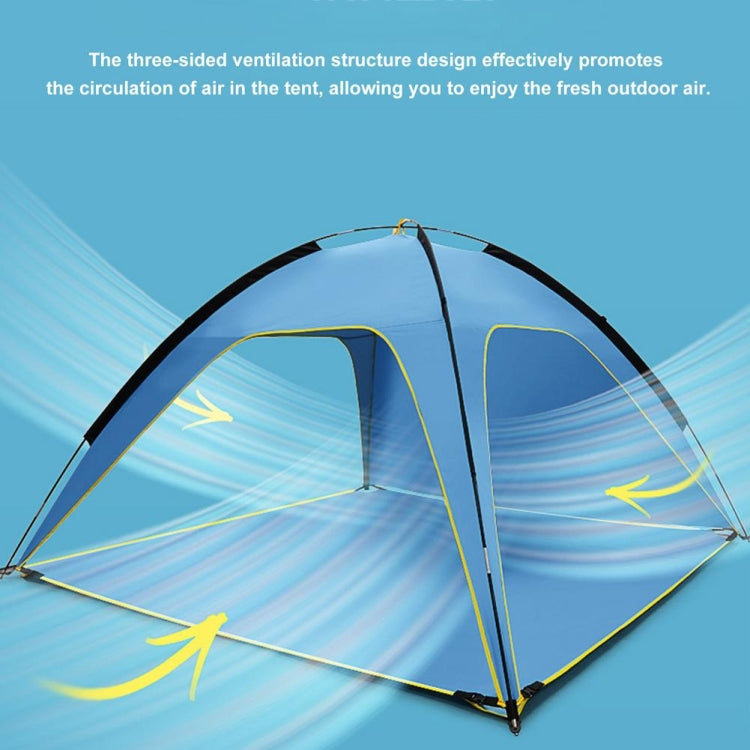 Skorter | 3 Sides Ventilated Spacious Outdoor Big Tent Sunscreen Rainproof Tent,Style: Detachable Base Fabric