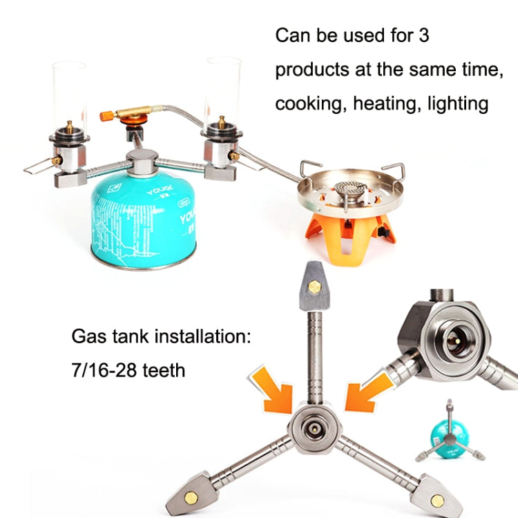 Skorter | Outdoor Camping 3 In 1 Self-closing Aluminum Alloy Stove Adapter Tool