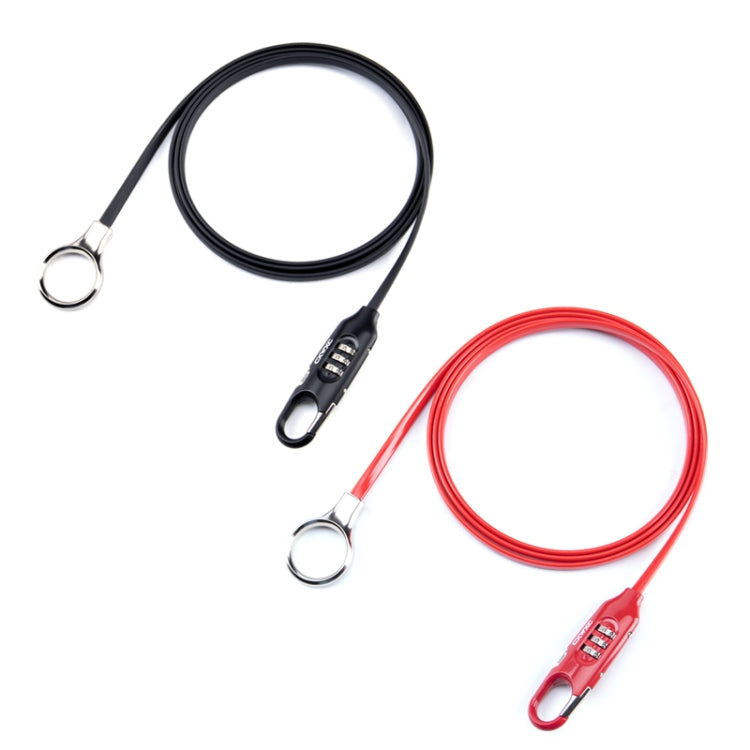 Skorter | PL3001 Bicycle Mountain Bike Portable Anti-theft Password Cable Lock(Black)