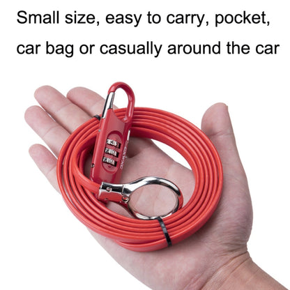 Skorter | PL3001 Bicycle Mountain Bike Portable Anti-theft Password Cable Lock(Black)
