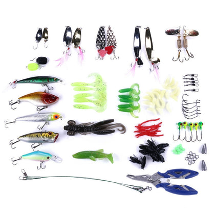 Skorter | 110 PCS / Box HENGJIA Sea Bass Fake Soft Bait Fishing Gear Accessories Freshwater Bait
