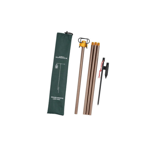 Skorter | Outdoor Camping Telescopic Double Hook Folding Light Stand(Golden)