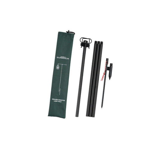 Skorter | Outdoor Camping Telescopic Double Hook Folding Light Stand(Black)