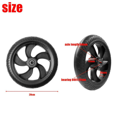 Skorter | 8 inch Scooter Plastic Front Wheel Accessories For KUGOO S1/S2/S3(Black)