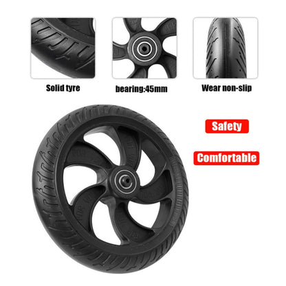 Skorter | 8 inch Scooter Plastic Front Wheel Accessories For KUGOO S1/S2/S3(Black)