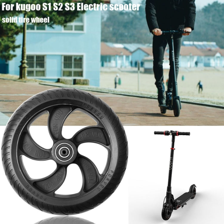 Skorter | 8 inch Scooter Plastic Front Wheel Accessories For KUGOO S1/S2/S3(Black)