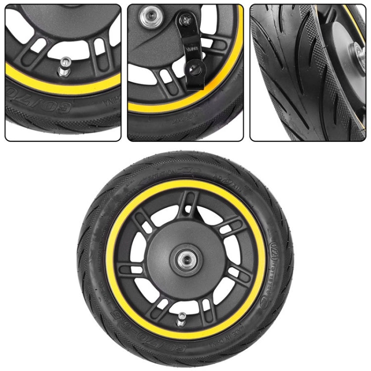 Skorter | 10 inch Electric Scooter Front Wheel Tubeless For Ninebot MAX G30(Yellow)