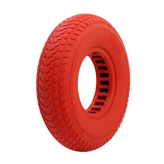 Skorter | 8 inch Hollow Solid Rubber Tire For Xiaomi Scooter, Color: Red