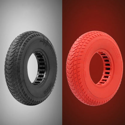 Skorter | 8 inch Hollow Solid Rubber Tire For Xiaomi Scooter, Color: Red