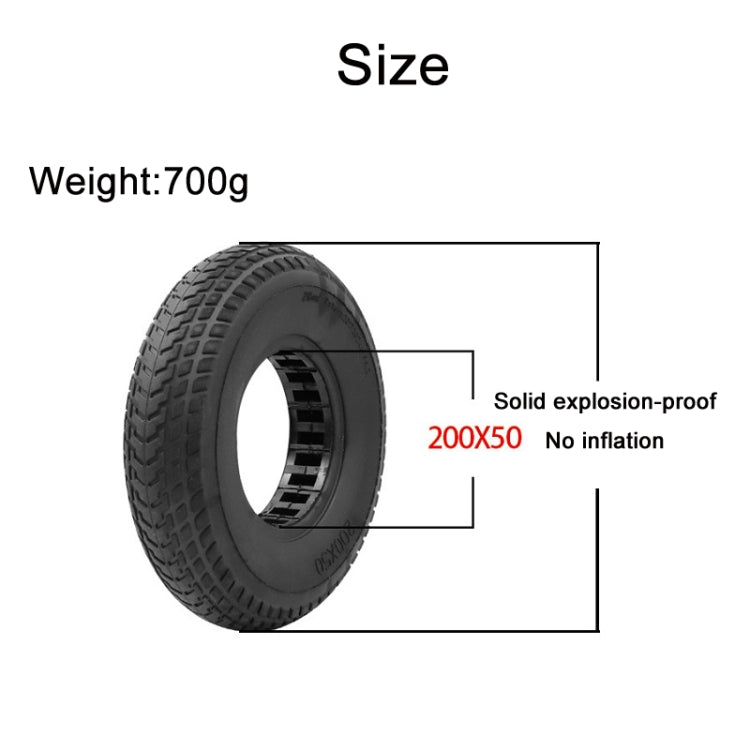 Skorter | 8 inch Hollow Solid Rubber Tire For Xiaomi Scooter, Color: Red