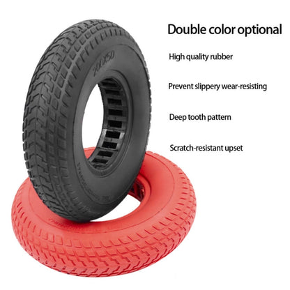 Skorter | 8 inch Hollow Solid Rubber Tire For Xiaomi Scooter, Color: Red