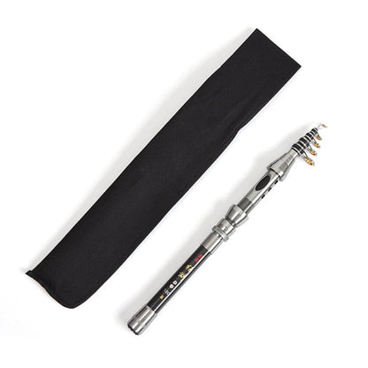 Skorter | LEO 27593 Carbon Mini Fishing Rod Shrink Handle Throwing Poles, Length: 2.1m