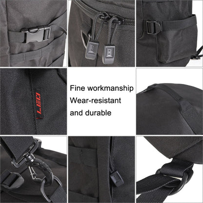 Skorter | LEO 28085 Cylina Shape Fishing Gear Backpack Fishing Rod Outdoor Shoulder Bag(28085-B Black)