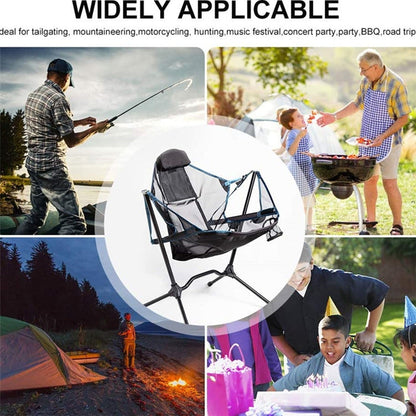 Skorter | LT32004 Outdoor Portable Folding Rocking Chair(Grey)