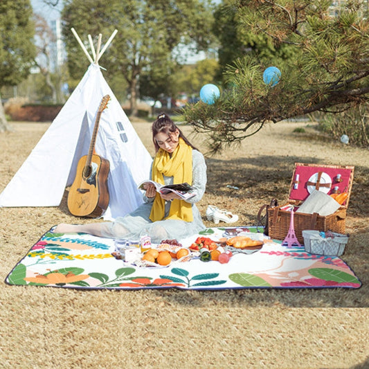 Skorter | Outdoor Camping Thickened Moisture-proof Pad Portable Waterproof Picnic Cloth(Plant Flower)