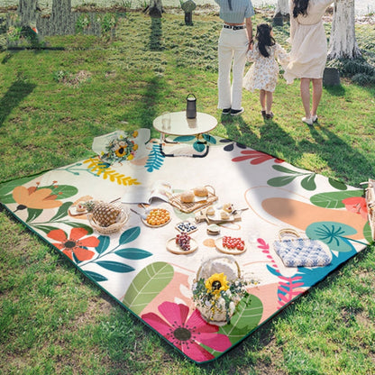 Skorter | Outdoor Camping Thickened Moisture-proof Pad Portable Waterproof Picnic Cloth(Plant Flower)
