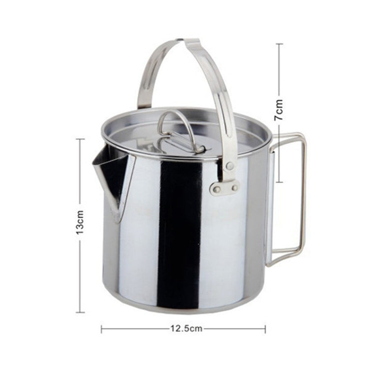 Skorter | CW-307 Portable Stainless Steel Picnic Cooker Kettle Teapot Hanging Pot(Silver)