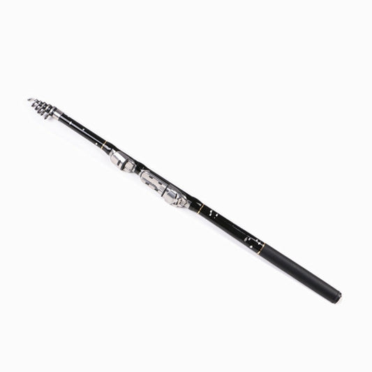 Skorter | ZHANLANGWANG Carbon Throwing Pole Mini Short Rock Fishing Rod, Length: 3.6m(Black)