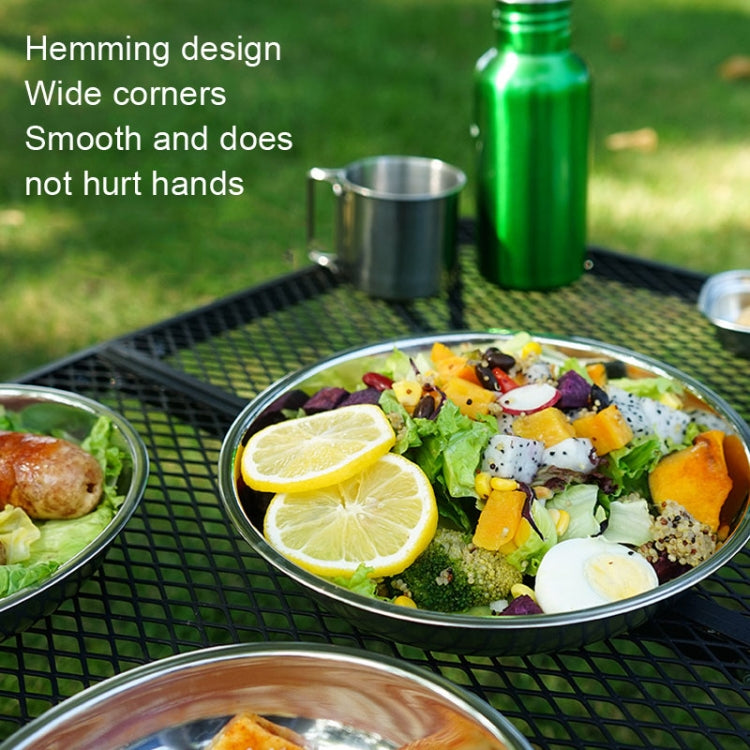 Skorter | 22 PCS / Set CLS Portable Stainless Steel Dinner Plate Outdoor Camping Cutlery