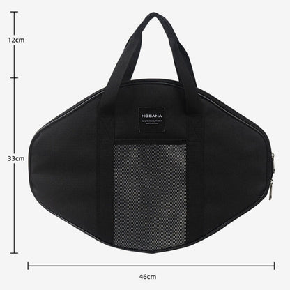 Skorter | NOBANA Outdoor BBQ Pan Camping Stainless Steel Frying Pan, Style: BBQ Pan+BBQ Net+Hemp Rope