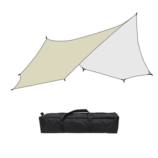Skorter | Outdoor Octagonal Curtain Tent Rain and Sun Protection Camping Sunshade Pergola, Color: Khaki