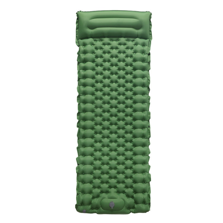 Skorter | TPU Inflatable Sleeping Pad Camps Outdoor Waterproof Single Travel Cushion(Army Green)