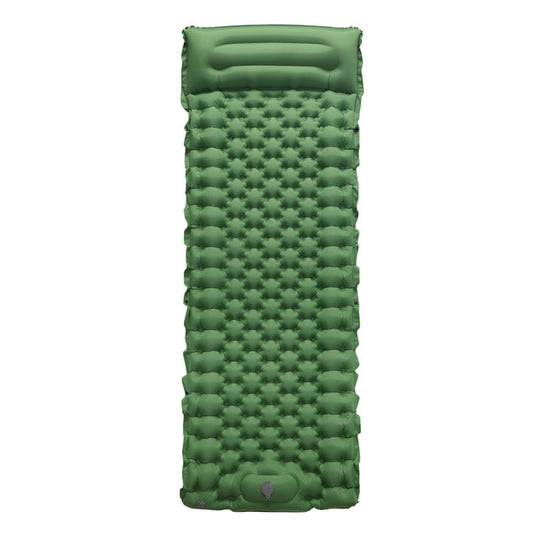 Skorter | TPU Inflatable Sleeping Pad Camps Outdoor Waterproof Single Travel Cushion(Army Green)