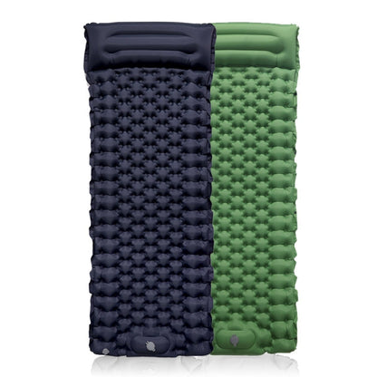 Skorter | TPU Inflatable Sleeping Pad Camps Outdoor Waterproof Single Travel Cushion(Army Green)