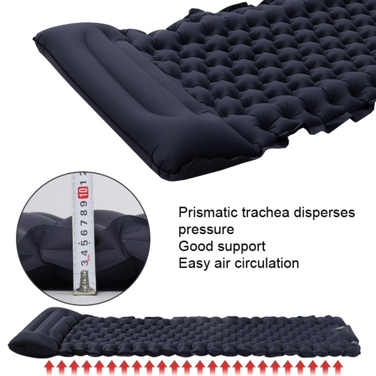 Skorter | TPU Inflatable Sleeping Pad Camps Outdoor Waterproof Single Travel Cushion(Navy)