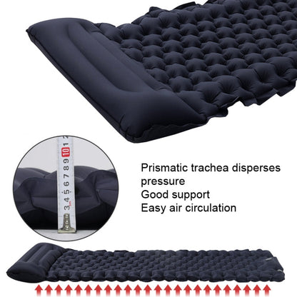 Skorter | TPU Inflatable Sleeping Pad Camps Outdoor Waterproof Single Travel Cushion(Navy)