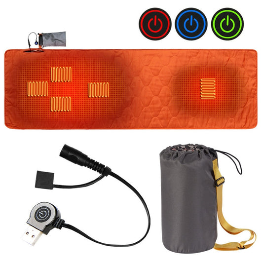 Skorter | Winter Outdoor Camping Smart Portable Heating Sleeping Pad(Orange Red)