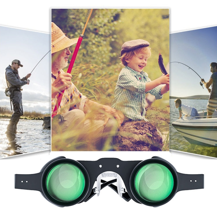 Skorter | D-1548 10x HD Adjustable Focus Fishing Binoculars,Spec: With Red Polarised Lens