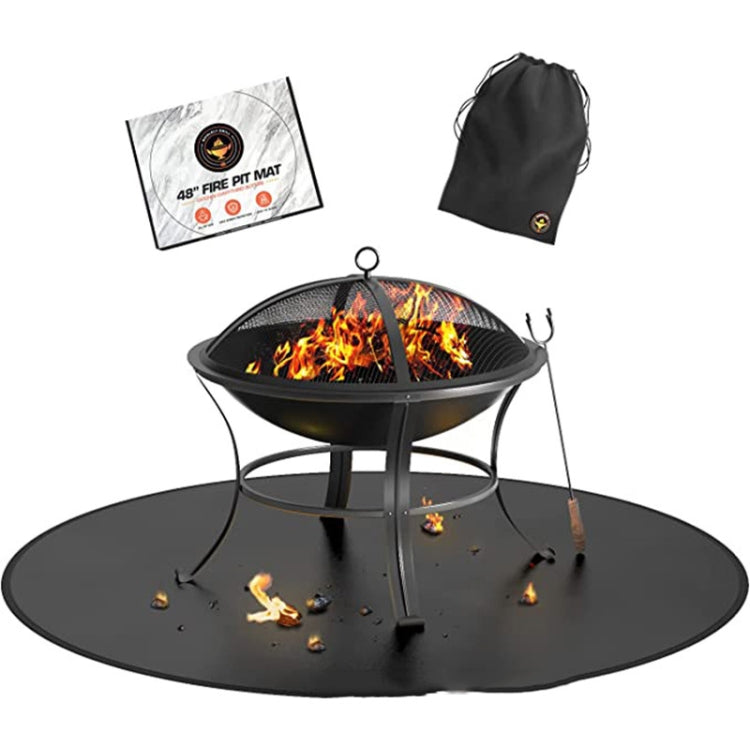 Skorter | Fireproof Grill Mat Fiberglass High Temperature Resistant Camping Mat 32 Inches