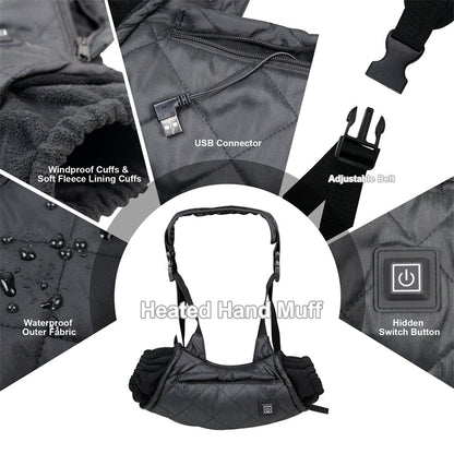 Skorter | Outdoor Camping USB Heated Smart Warm Handbag(Gray)