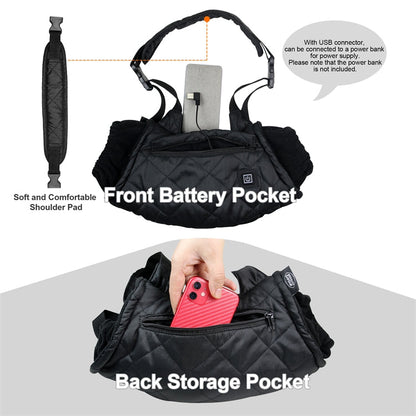 Skorter | Outdoor Camping USB Heated Smart Warm Handbag(Gray)