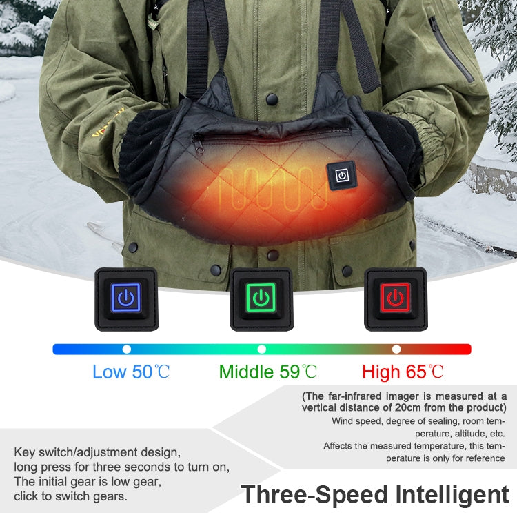 Skorter | Outdoor Camping USB Heated Smart Warm Handbag(Black)