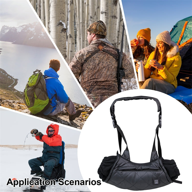 Skorter | Outdoor Camping USB Heated Smart Warm Handbag(Black)