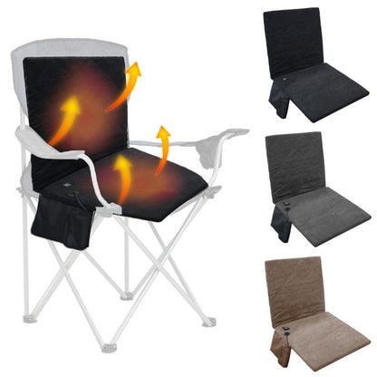 Skorter | Outdoor Winter Camping Warm USB Heating Cushions With Backrest(Black)
